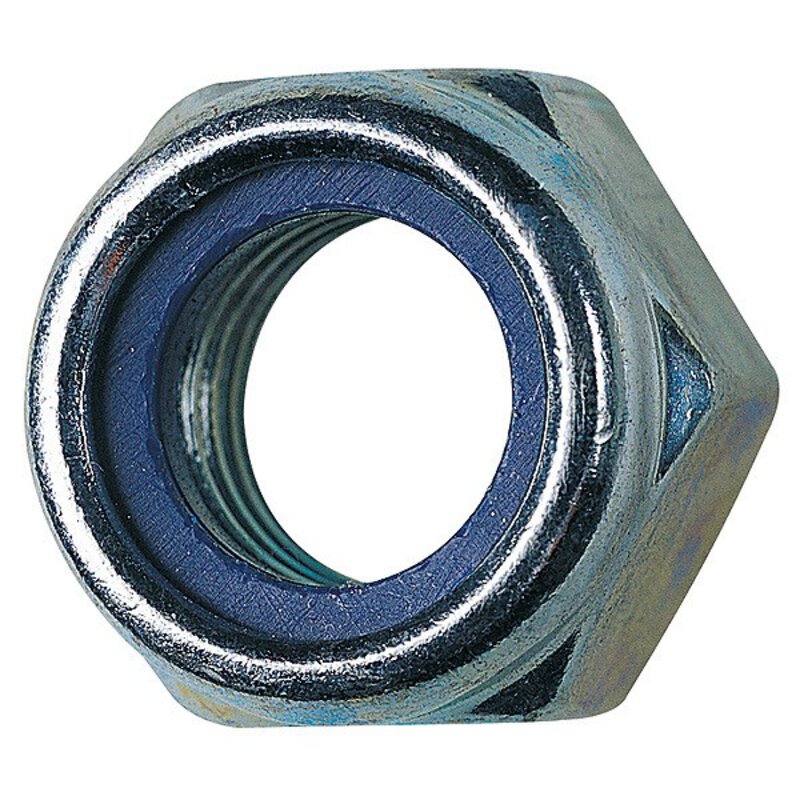 Nylon Insert Nuts - Nyloc - M10 BZP (Pk100)