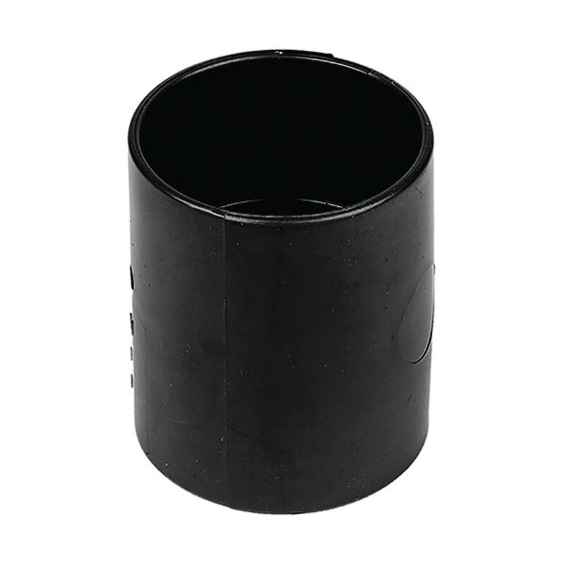 1 1/4" / 32mm Straight Coupler Black Solvent Waste