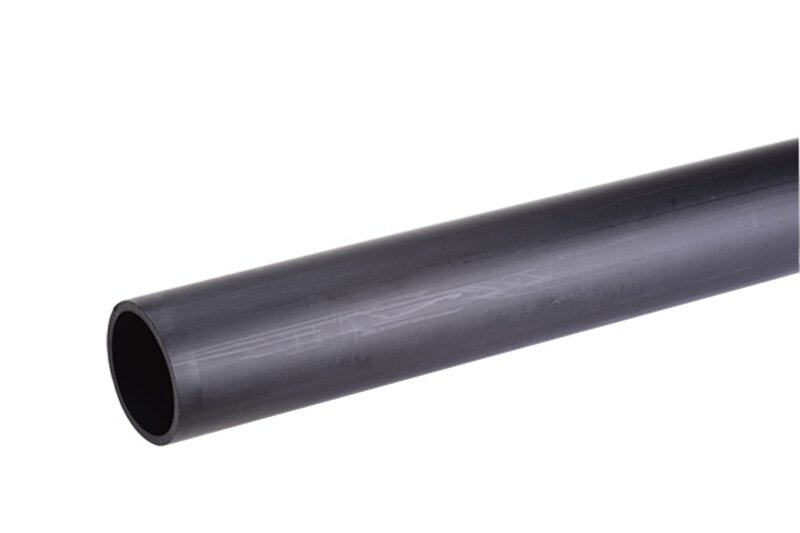 90mm x 3mt HDPE Plain End Pipe - Black