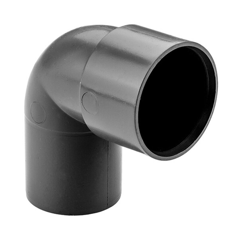 1 1/4" / 32mm 92.5 MxF Spigot Bend Black Solvent Waste