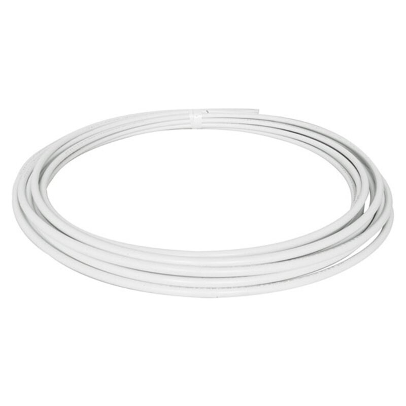 22mm x 25m Polybutylene Barrier Pipe Coil - White