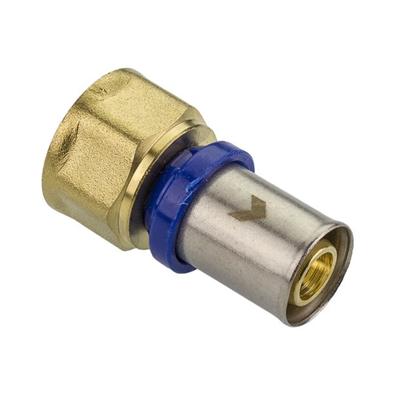 26mm x 1" Pexal Female Iron Multilayer Crimp Coupler