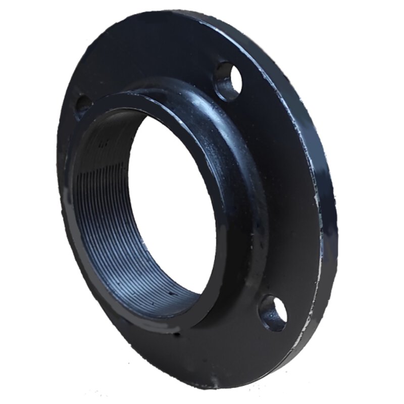 2" PN6 Type 13 (6/4) Black Screwed Flange EN1092-1