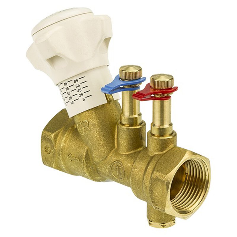 1" DZR Brass Commissioning Partner Valve - Fixed Orifice