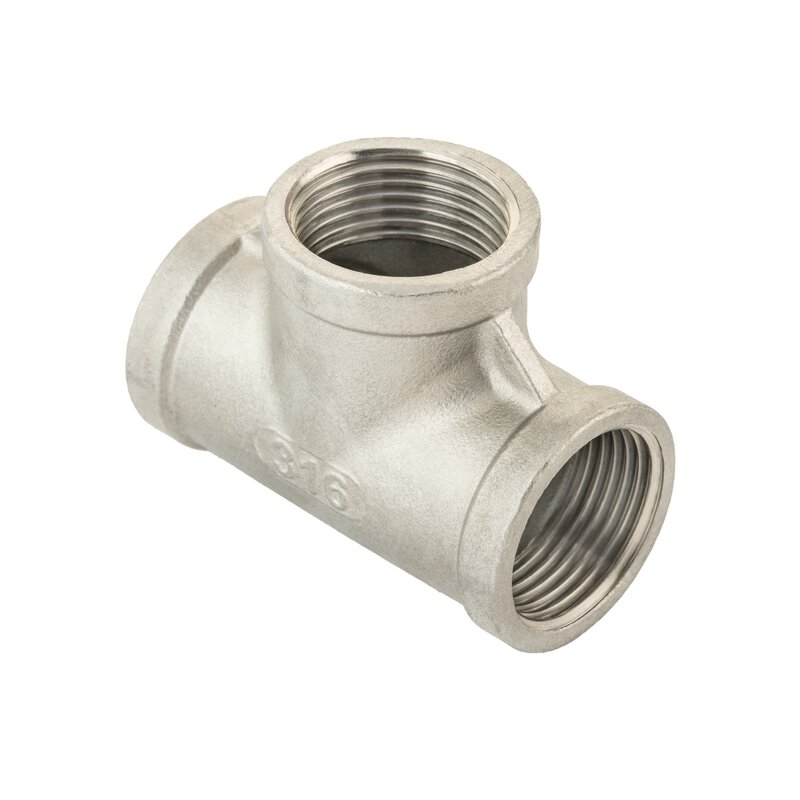 1/2" Stainless Steel BSP Equal Tee (316/A4)