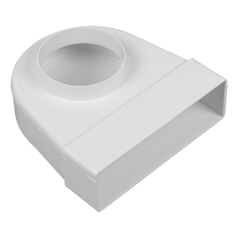 204 x 60mm PVC Elbow Bend to Round Spigot - 125mm dia