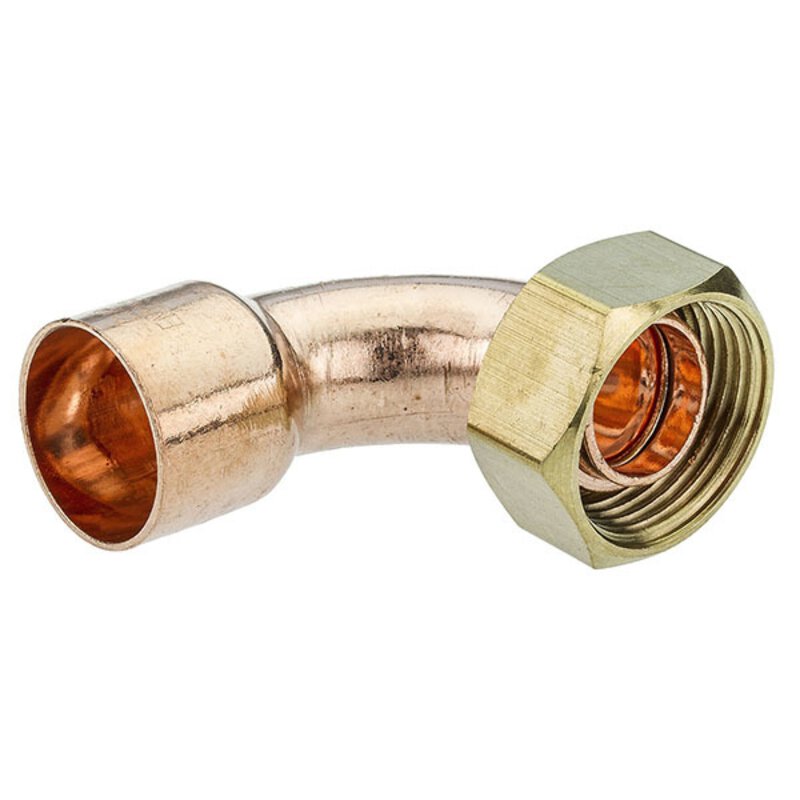End Feed 15mm x 3/4" Bent Tap Connector