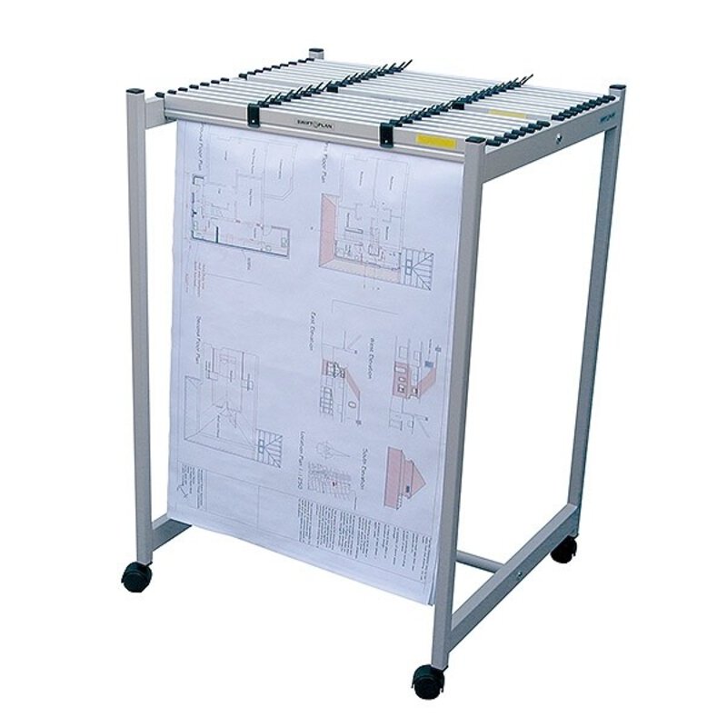 A1/A0 Plan Hanger Trolley Stand (Q Connect)