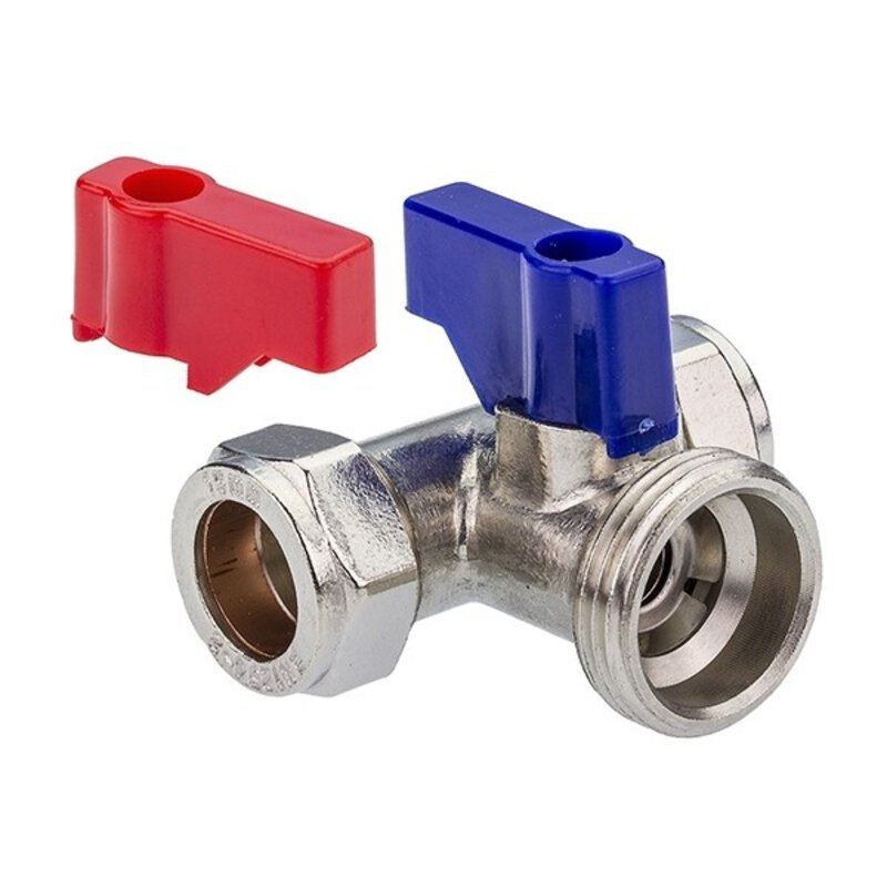 15mmx15mmx3/4" Chrome Tee Washing Machine Valve