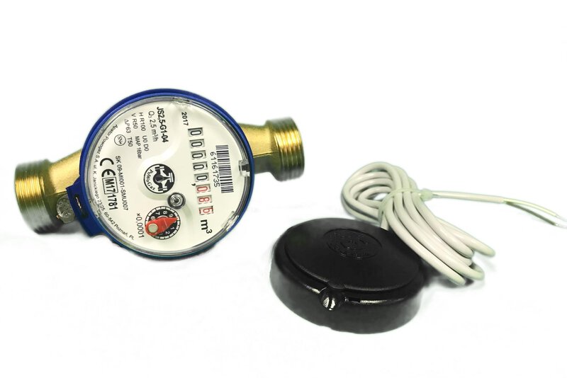 JSC-NK 25 Qp6.3 1" Pulsed MID WRAS Single-Jet Class C Cold Water Meter