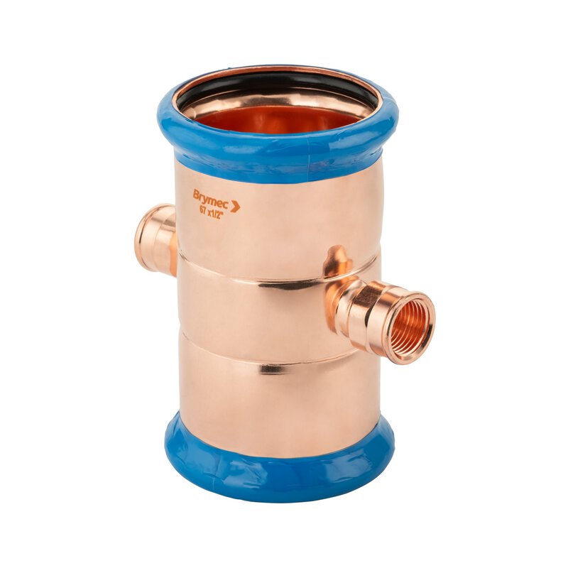 76mm x 1/2" 2 Port Copper-Press Multiport Coupling (M-Profile)