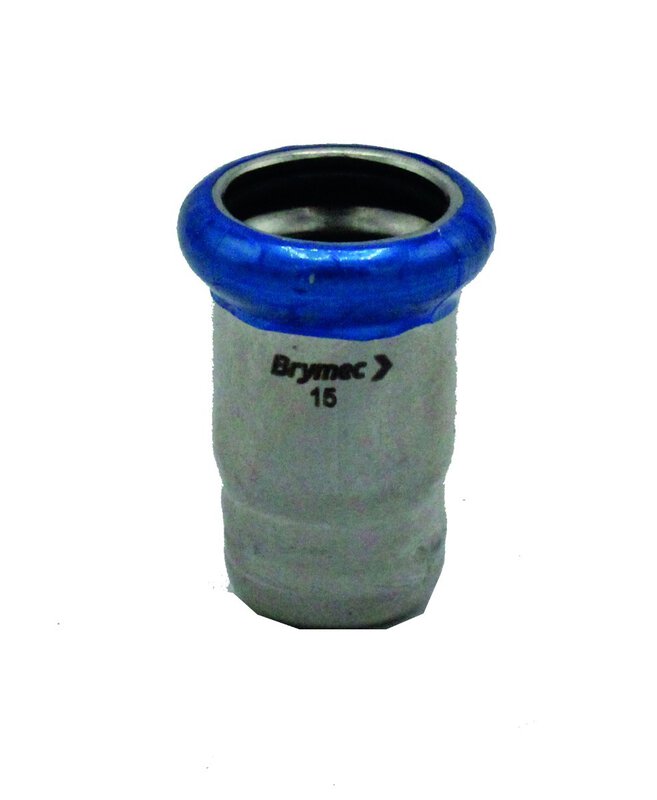 54mm Stainless-Press End Cap (M-Profile)