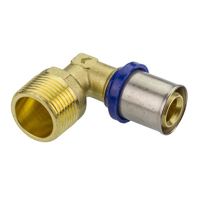 26mm x 1" Pexal Male Iron Elbow Multilayer Crimp Fitting