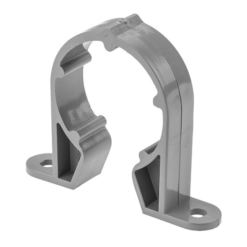 1 1/2" / 40mm Pipe Clip Grey for Solvent Waste