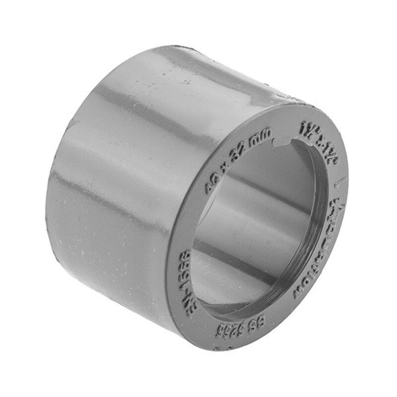 2" - 1 1/4" (36mm) Boss Reducer Grey Solvent Waste