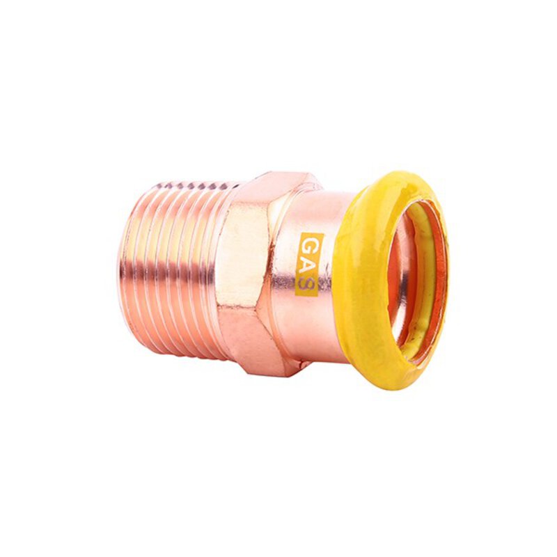 108mm x 4" Male Iron Adaptor Gas Copper-Press (M-Profile)