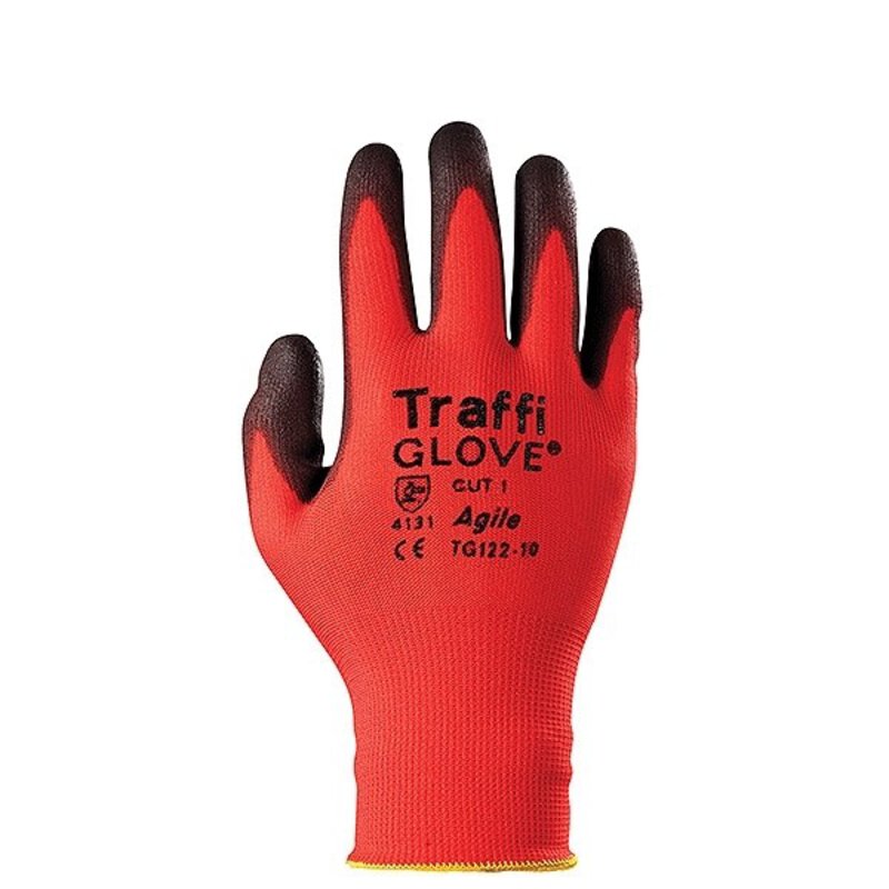 Agile Size 9 Gen. Handling Glove Cut Level 1/A - Red