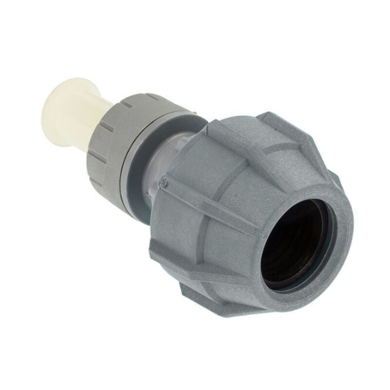 Pushfit 15mm x 25mm MDPE Polyfast Compression Adaptor