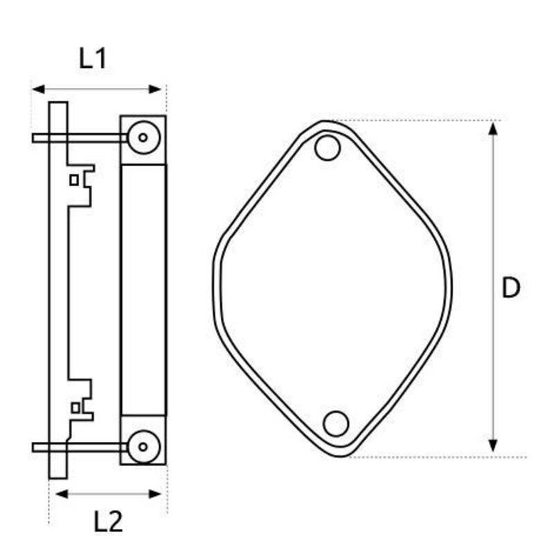 CIS 100mm Plug End Cap c/w fixing clip