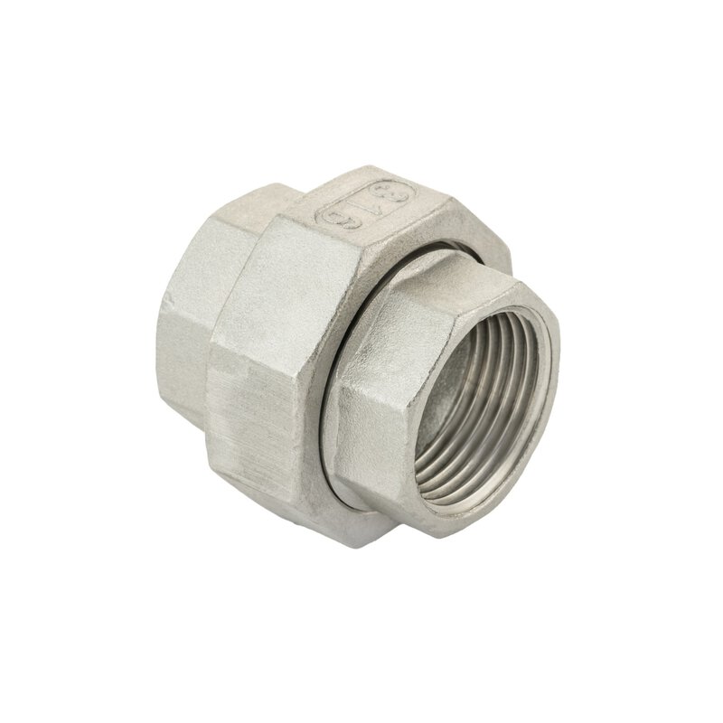 1/2" Stainless Steel BSP Conical Seat Union (316/A4)