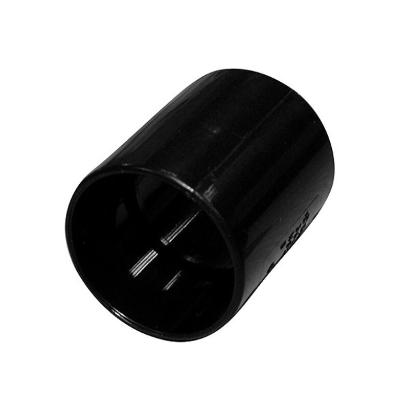 3/4" / 22mm Straight Coupler Black Solvent Overflow