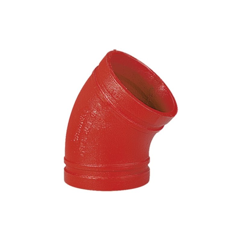 1 1/4" Grinnell 201 45 Elbow Bend Grooved Fitting