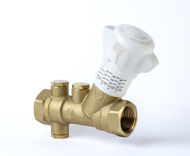 3/4" DZR Brass Double Regulating Valve