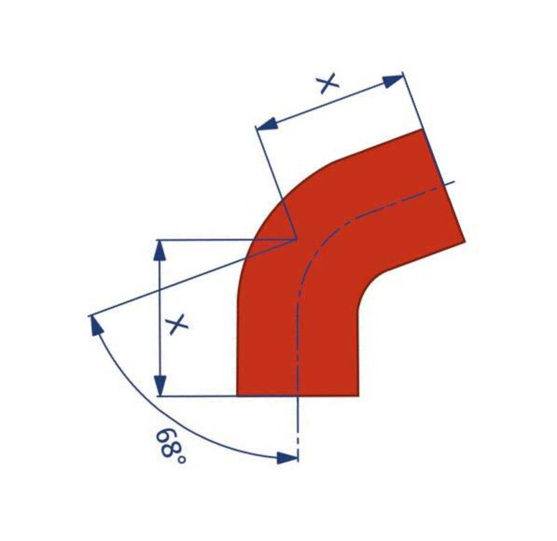 CIS 100mm x 68 Bend Cast Iron Fitting