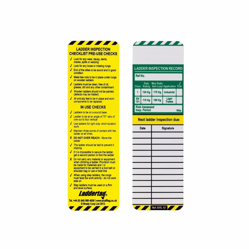 Scafftag Laddertag Replacement Record Card (Each)