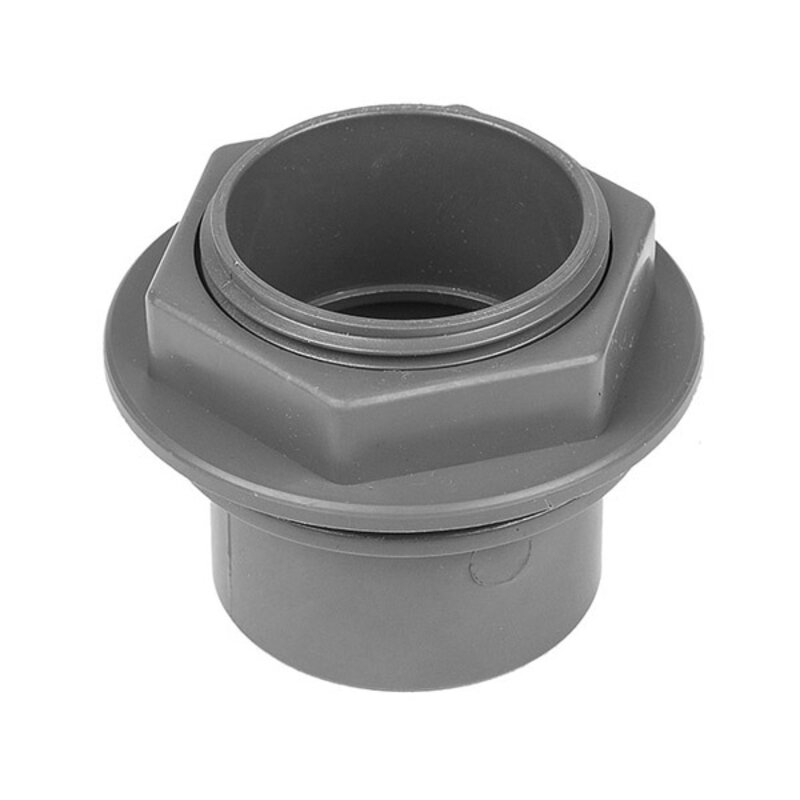 1 1/2" / 40mm Tank Connector Grey Solvent Waste