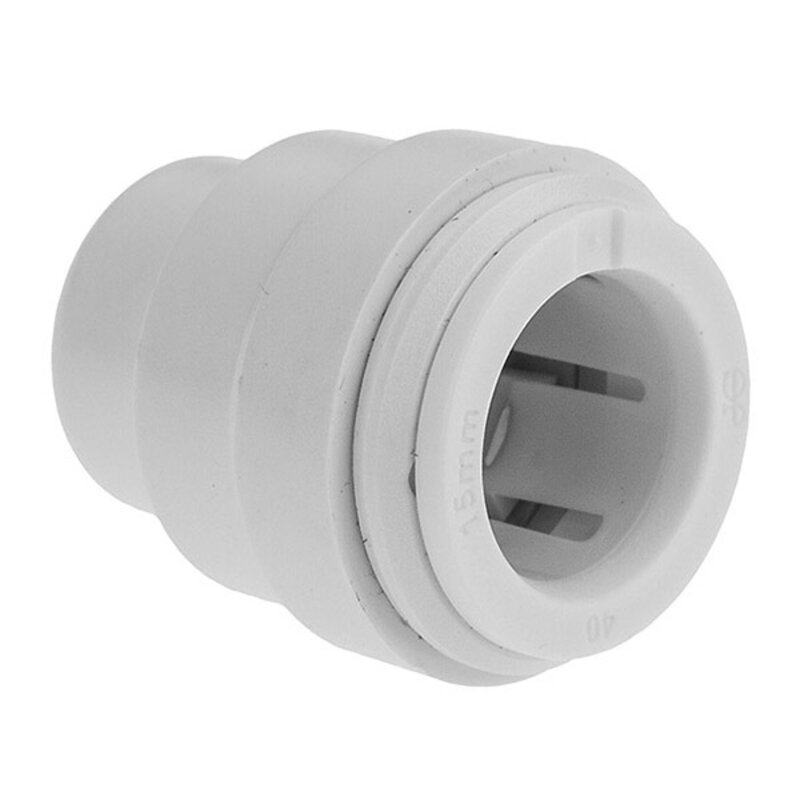 15mm Speed Fit End Cap - White 