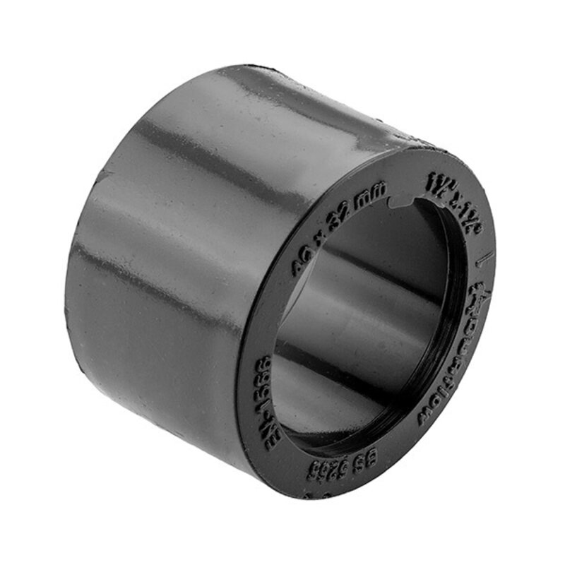 1 1/2-1 1/4" / 40-32mm Reducer Black Solvent Waste