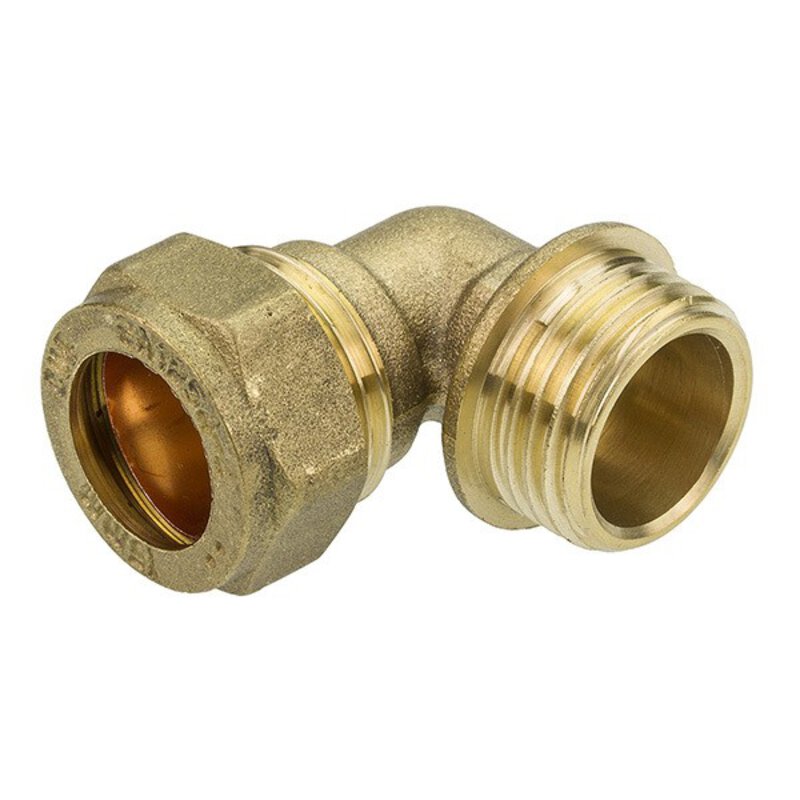 Compression 15mm x 1/2" Male Iron Elbow
