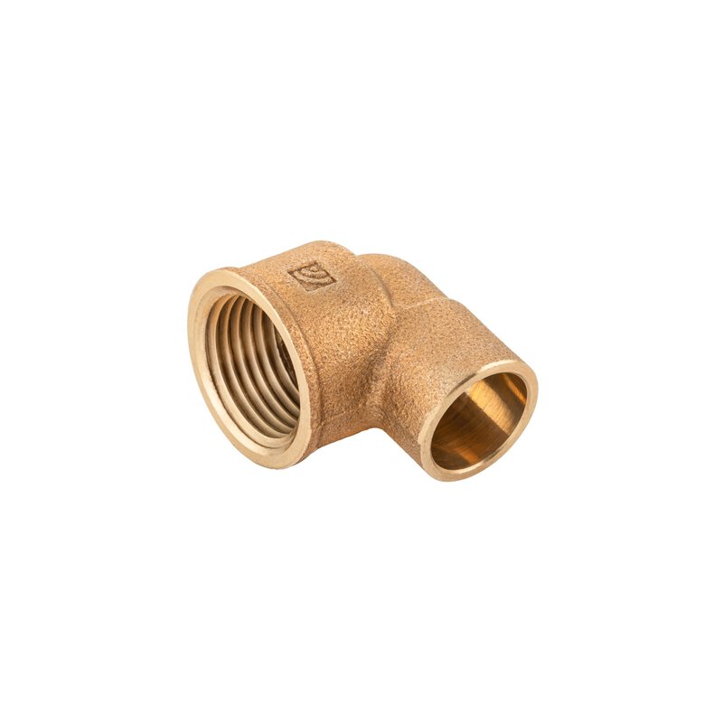 15mm x 1/2" Bronze Female Iron Elbow