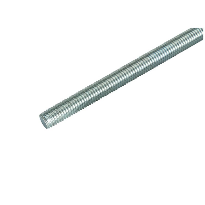 M8 Bright Zinc Plated Studding - 1m Length