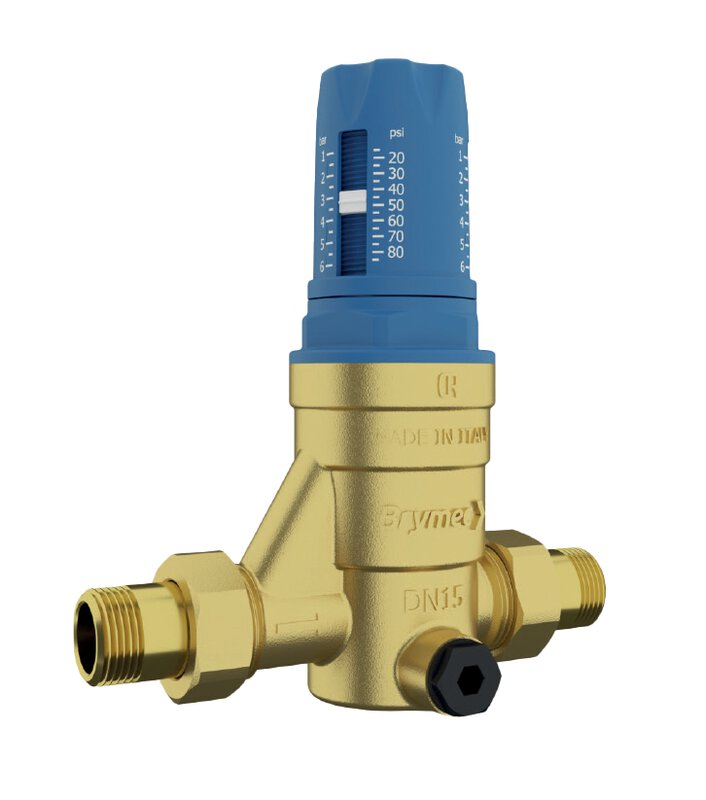 3/4" MxM Union Brymec Pressure Reducing Valve