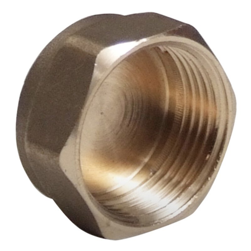 1" Brass Cap - BSP Pipe Fitting