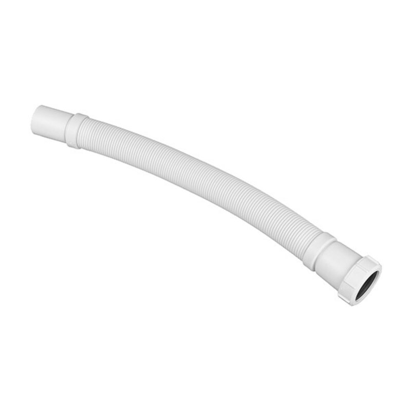 3/4" White Flexible Connector Universal Compression - 8"