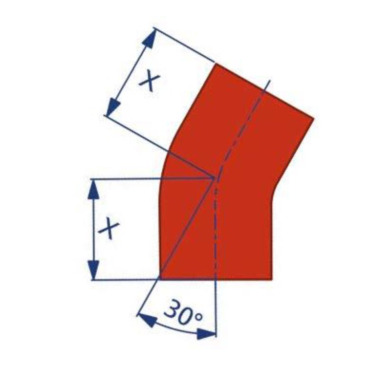 CIS 100mm x 30 Bend Cast Iron Fitting