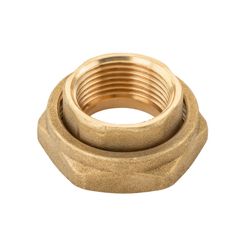 2" Black Iron Pump Union - 1 1/4" Female Spigot x 2" Loose Nut (Pair)