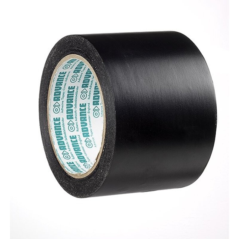 Low Tack Flame Retardant PVC Black Tape - 50mm x 33m