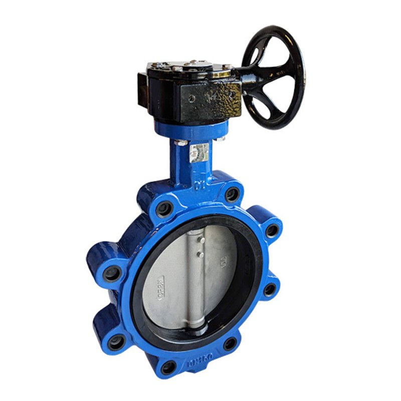 12" Ductile Iron Lugged Gear Operated Butterfly Valve (WRAS)
