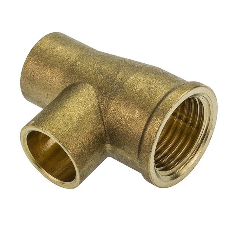 End Feed 22mmx22mmx1/2" Female Iron Tee (ExExC)