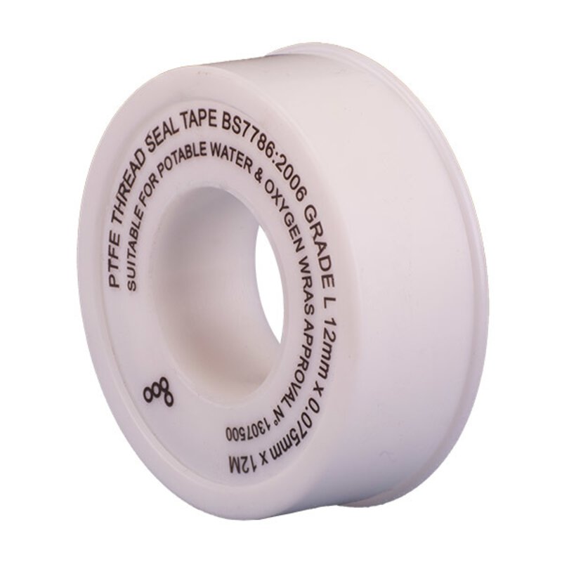PTFE Tape BS4375 (Suitable for Water) 12mm x 12m x 0.075mm