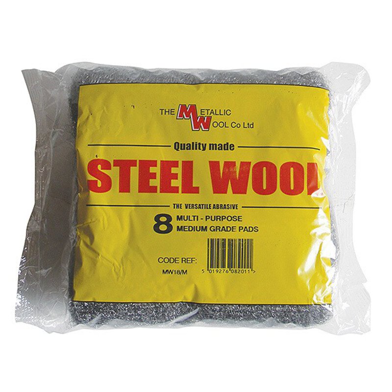 Medium Grade Steel Wool Pads Pk3