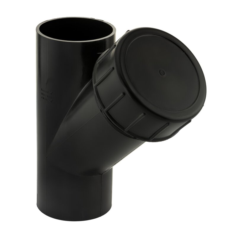 110mm 45° HDPE Access pipe with screw cap