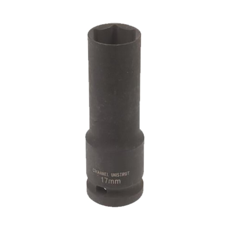 Socket for Channel - M10/17mm Hex (1/2" Sq Drive)
