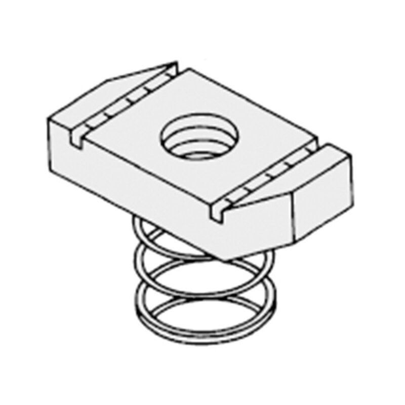 M6 Short Spring Channel Nut (Pk100)