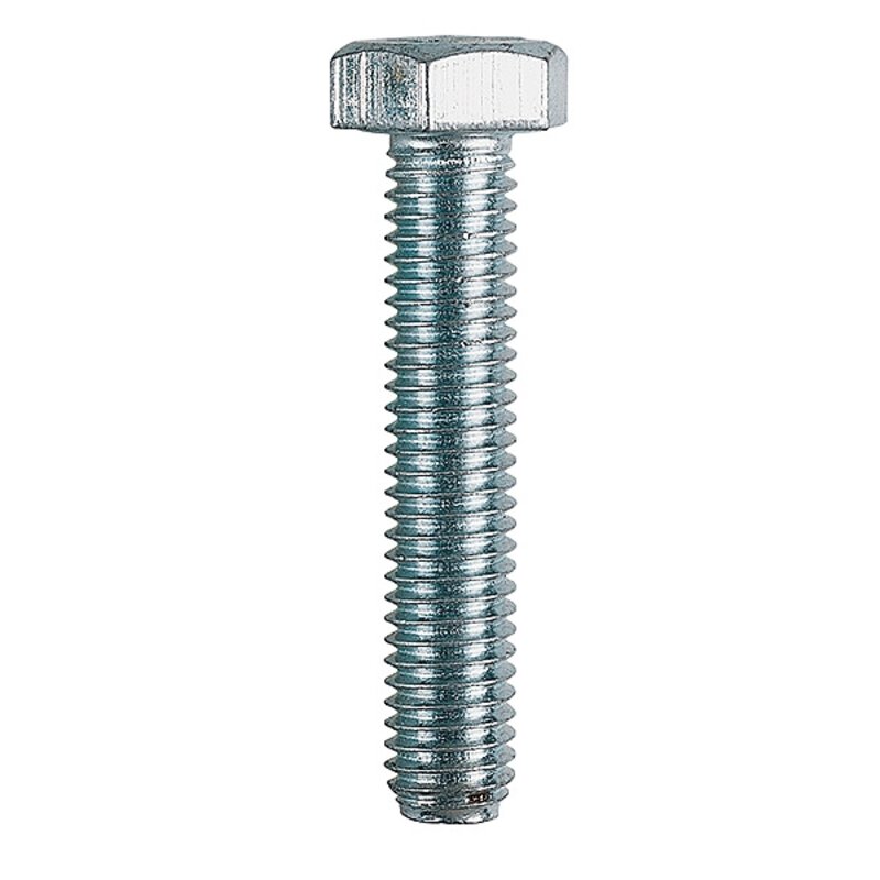 M8 x 50 Hex Set Screws - BZP (Pk100)