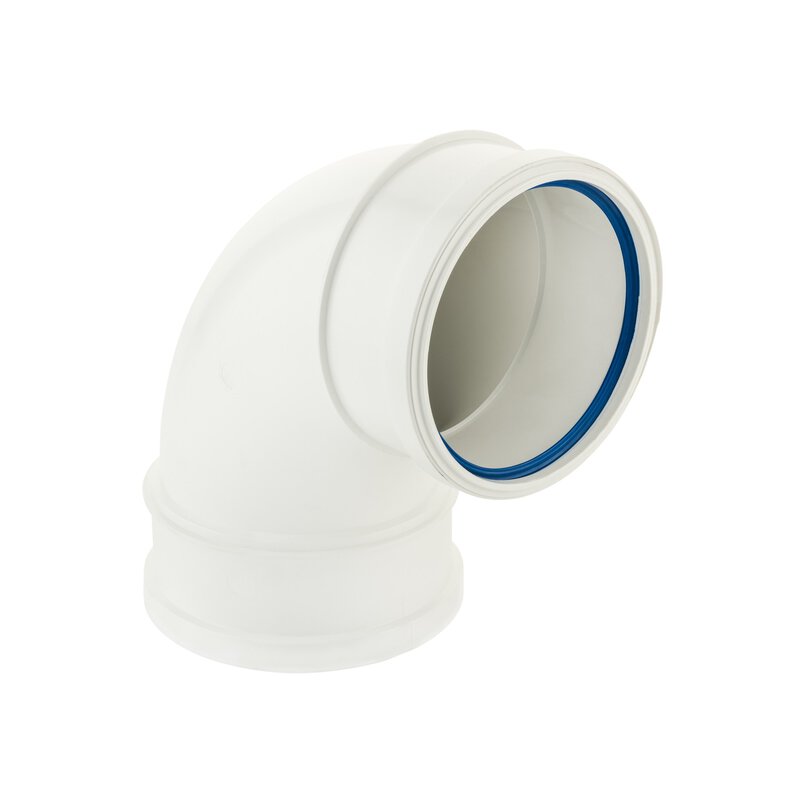 Polypipe White 4"/110mmx 92.5° Bend (Double Socket)(SB417W)
